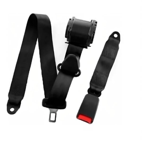 Rear seat belt 2PC black - Image 10