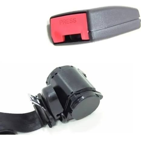 Rear seat belt 2PC black - Image 7