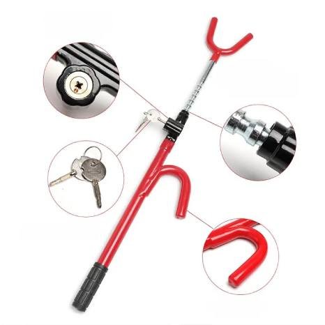 Steering wheel lock red - Image 2