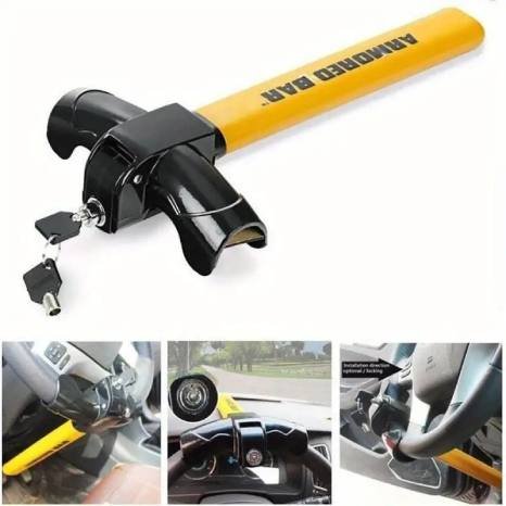 Steering wheel lock yellow - Image 5