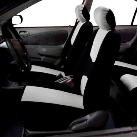 Black and gray fabric seat covers 9PCS - Image 9