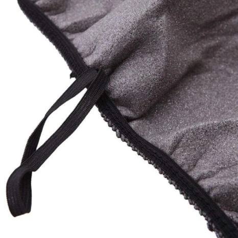 Black and gray fabric seat covers 9PCS - Image 4