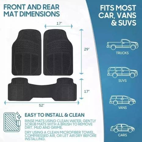 Car mat doormats 3PCS - Image 7
