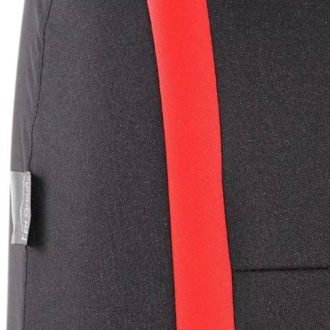 Red and black fabric seat cover 9PCS - Image 4